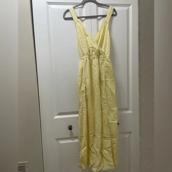 pale yellow midi dress self-portrait - Yellow Chiffon Midi Dress